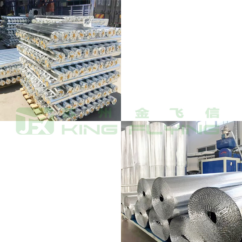 Thermal Insulation Rolls Heat Resistant Packaging Materials Aluminum Foil Bubble Sheet