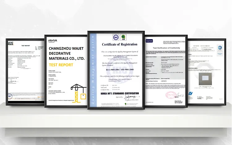 Quality Certifications