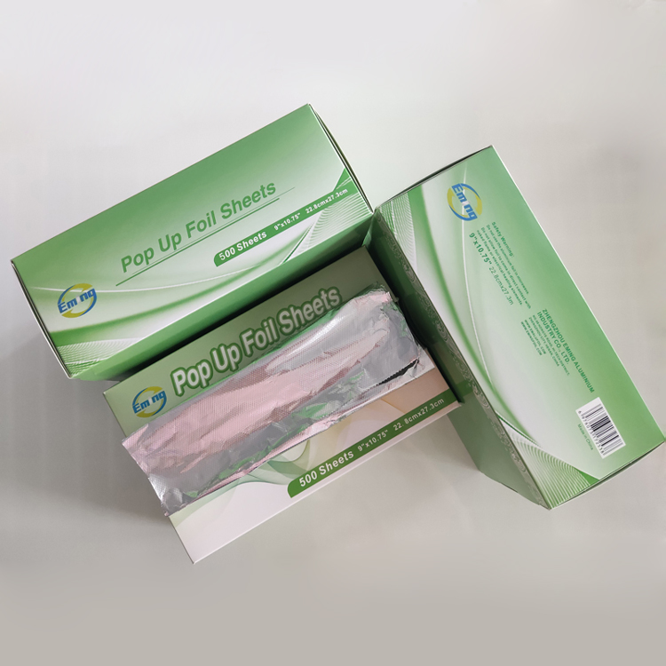Disposable Food Packaging Pop-up Foil Sheets
