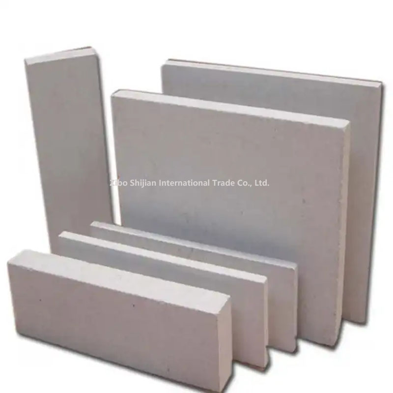 High Density Light Weight Fireproofing Reinforced Fiber Materials 25-75mm Thickness Calcium Silicate Board 1000 Degree
