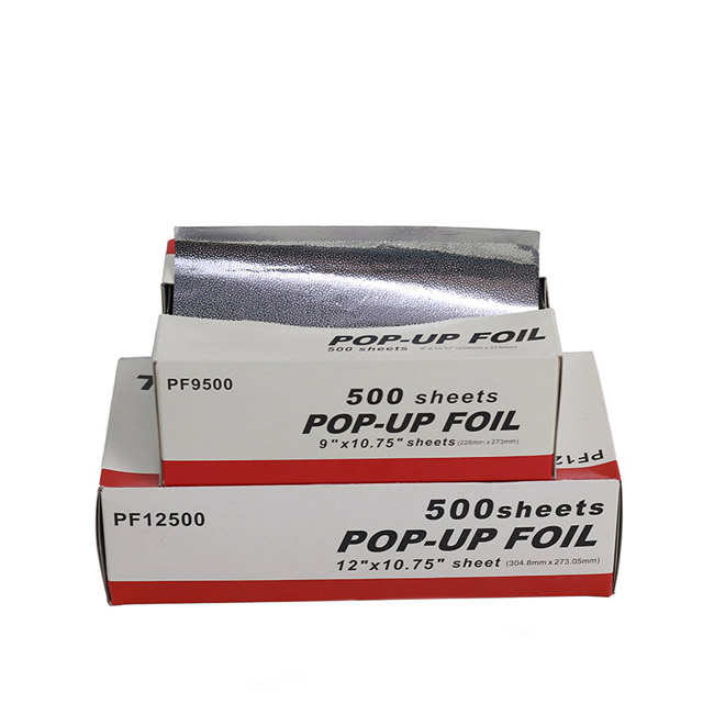 Pop up Foil 200 500 Sheets Aluminium Foil Sheet for Food Burger