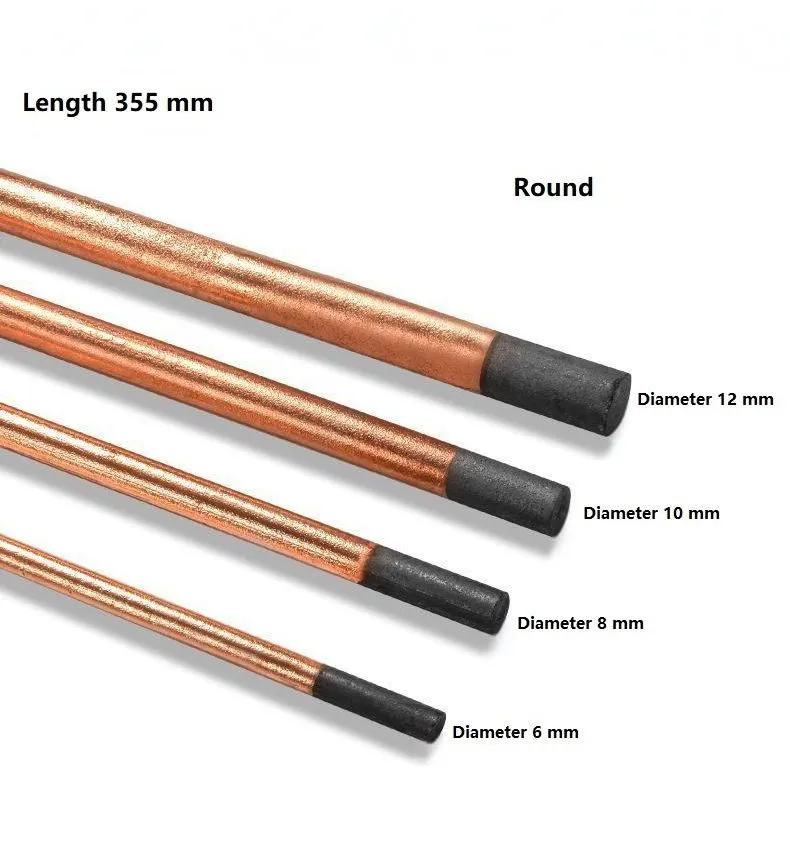 Carbon Arc Air Gouging Rods Sizes
