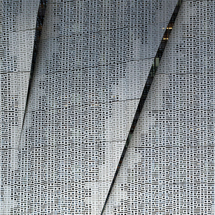 Modern Design Metal Facade System Aluminum Perforated Engraved Sheet for Building Facades