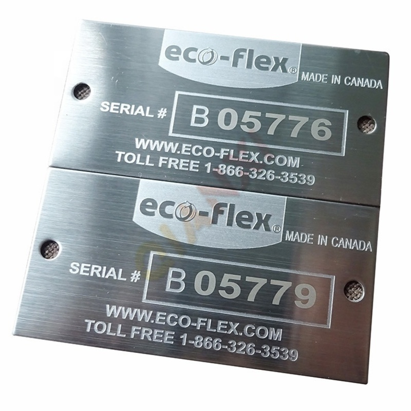 Heavy Duty Industrial Tracking Labels for Aluminium Qr Code Plates