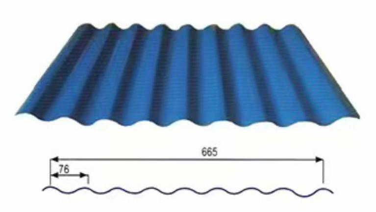 High Quality 0.7mm Aluminum Color Coated Corrugated Sheet Roofing Material