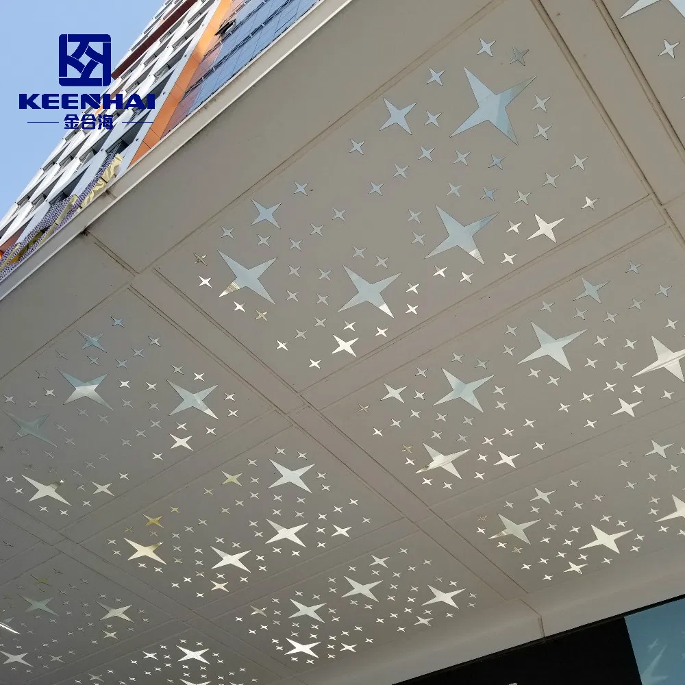 Laser Cutting Suspended Pattern Metal Ceiling Design False Decorative Aluminium Ceiling Material (MC-KH-08)