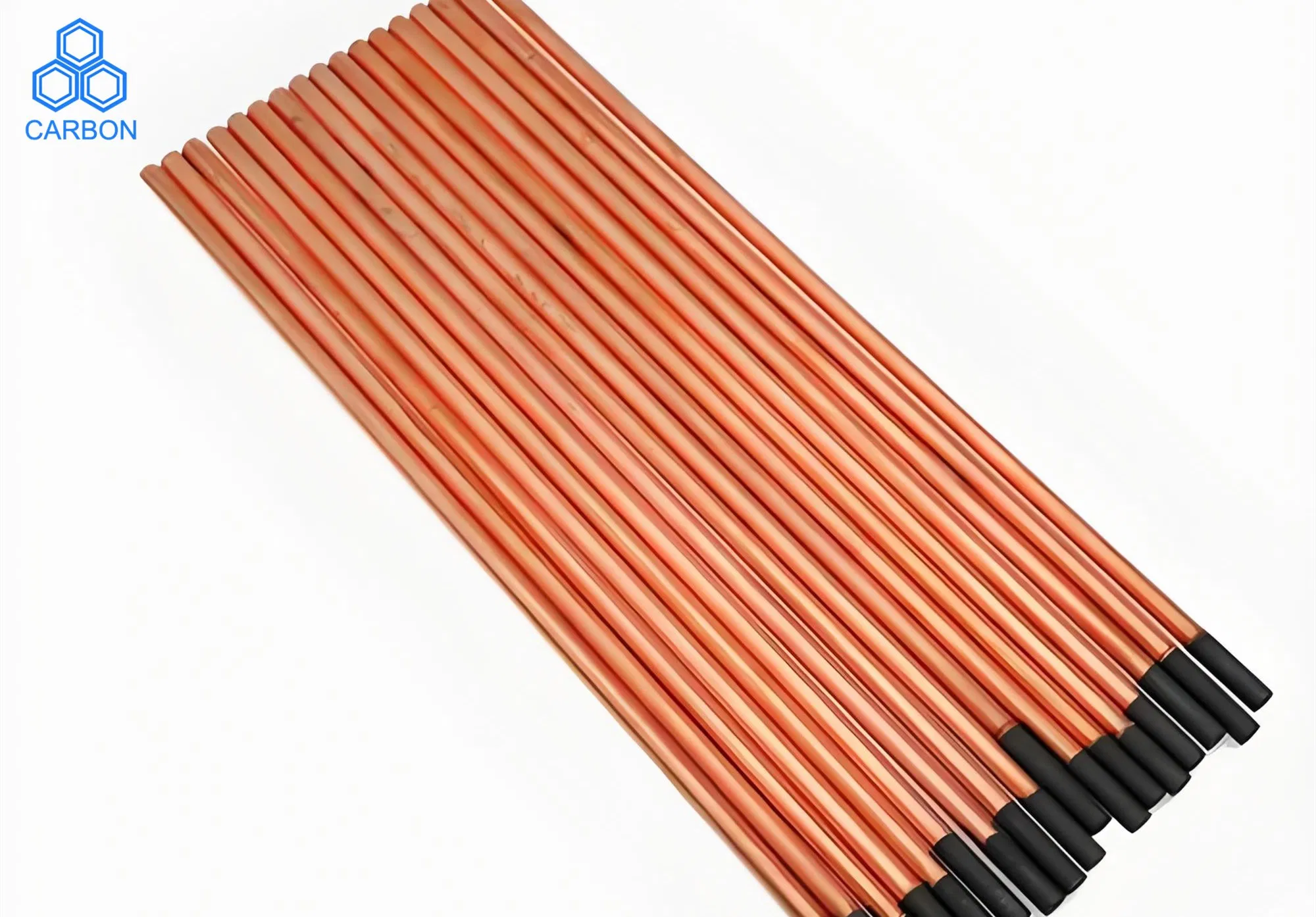 Carbon Arc Air Gouging Rods Copper Coated Round/Flat Carbon Rod 335mm Welding Materials