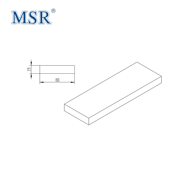 80*19mm Aluminium Plate Flat Stock Auxiliary Materials 6063-T5