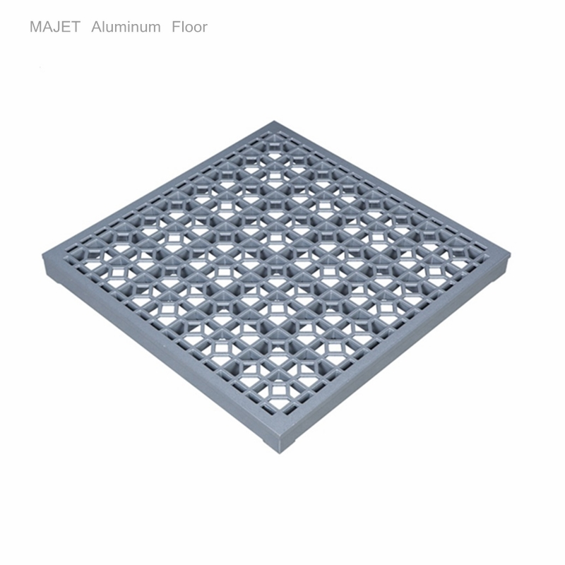 Aluminum Grating Panel Crystal White or Grey Flek Powder Coat Finishes