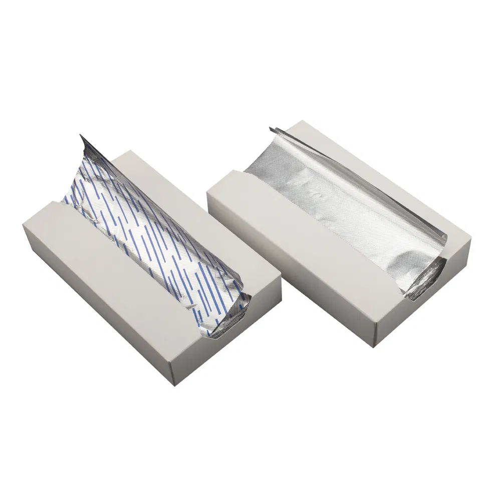 Customized Pre-Cut Aluminum Foil Sheet Color Embossed Pop-up Aluminum Foil Food Packaging Box