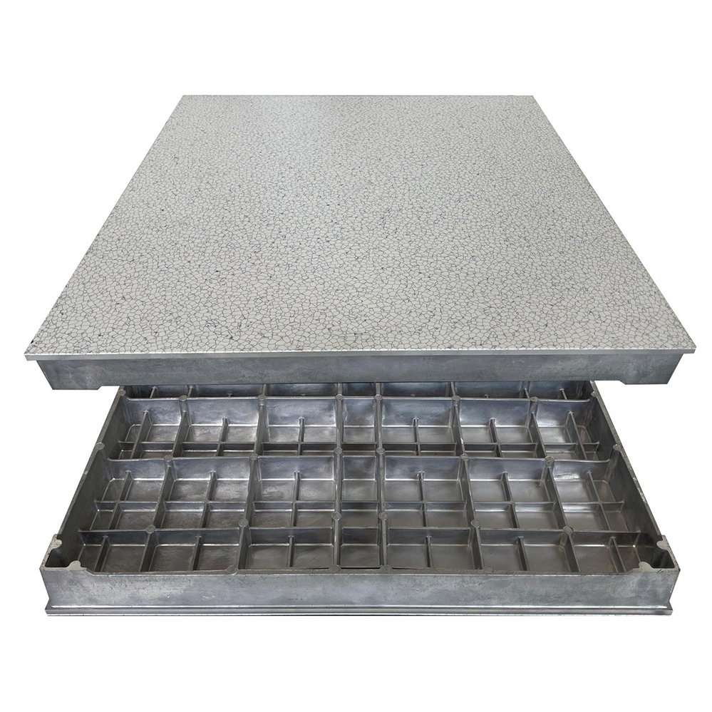 Modern Techniques Anti-Static Aluminium Soundproof Profile Raised Access Flooring 600mm Building Material Pure Aluminum Panel