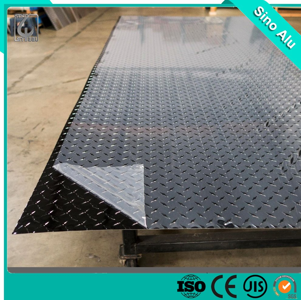 ASTM 1000 3000 5000 Color Coated Embossed Aluminum Plate/Sheet for Construction