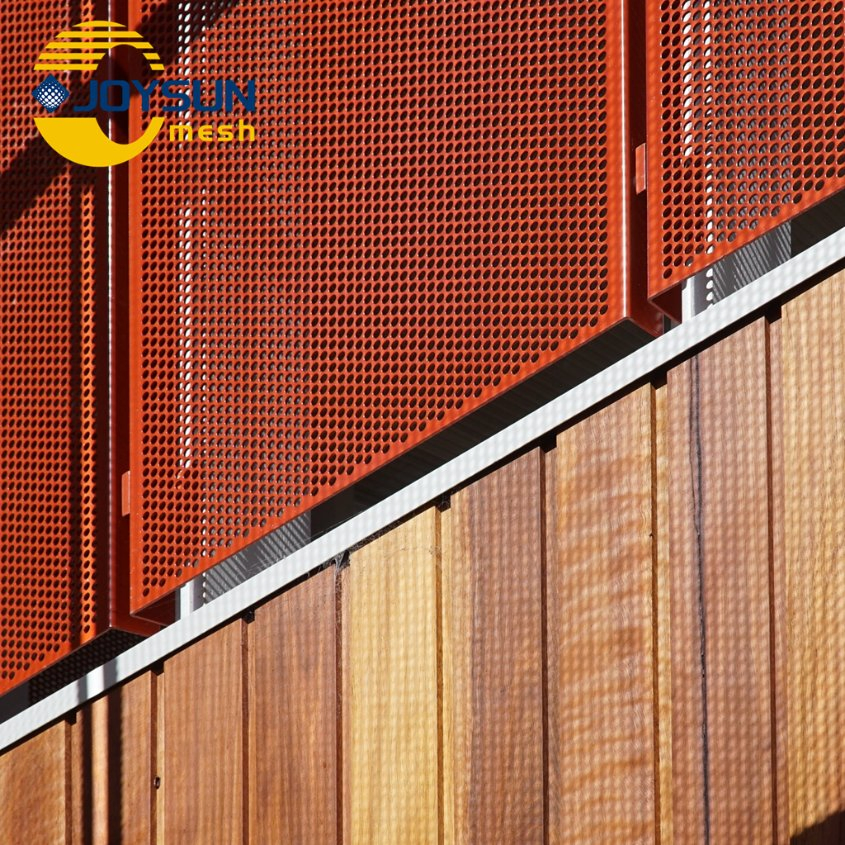 Aluminum Perforated Panel Facade 2mm Galvanized Perforated Metal Sheet for Building Decoration