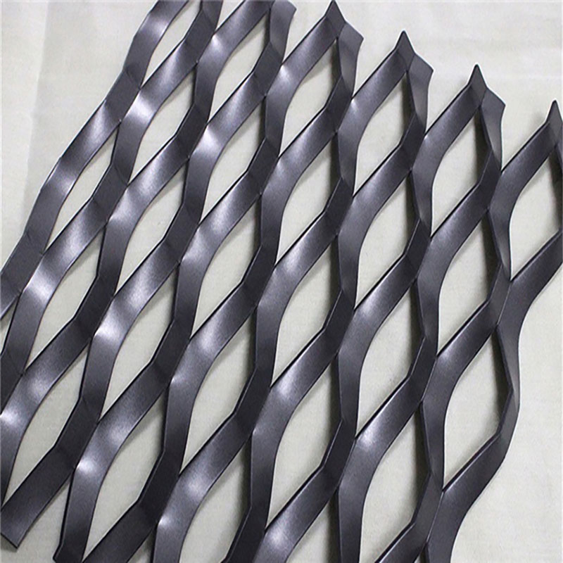 Durable Metal Carbon Steel Outside Powder Coated Facade and Wall Caldding Aluminium Flattened and Raised Stainless Steel Expanded Metal Mesh