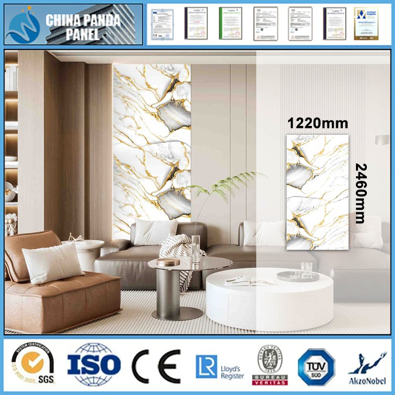 PVC Wall Sheet 1220X2440mm Waterproof Decorative Building Material