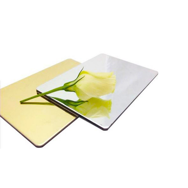 Fireproof Building Material Facade Wall Claddiing Mirror Aluminum Sheet