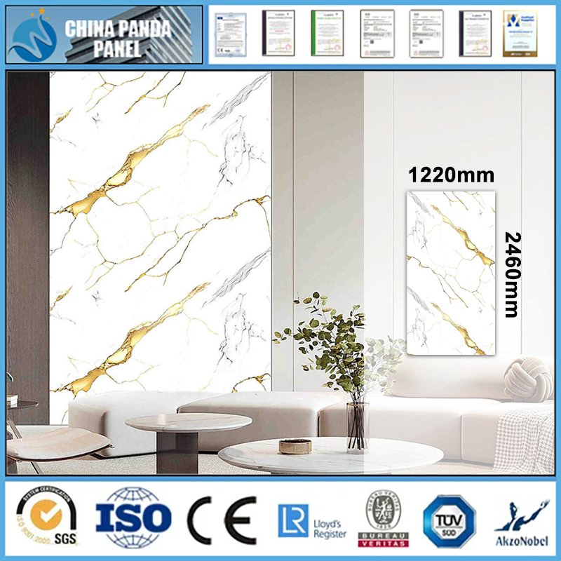 PVC Wall Sheet 1220X2440mm Waterproof Decorative Building Material