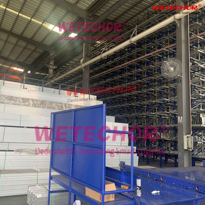 Various Aluminum Material (May be sheet, May be coil) , Automatic Storage Systems Logistic Warehouse Asrs Projects Wetechor with Non Standard Customized Stacker