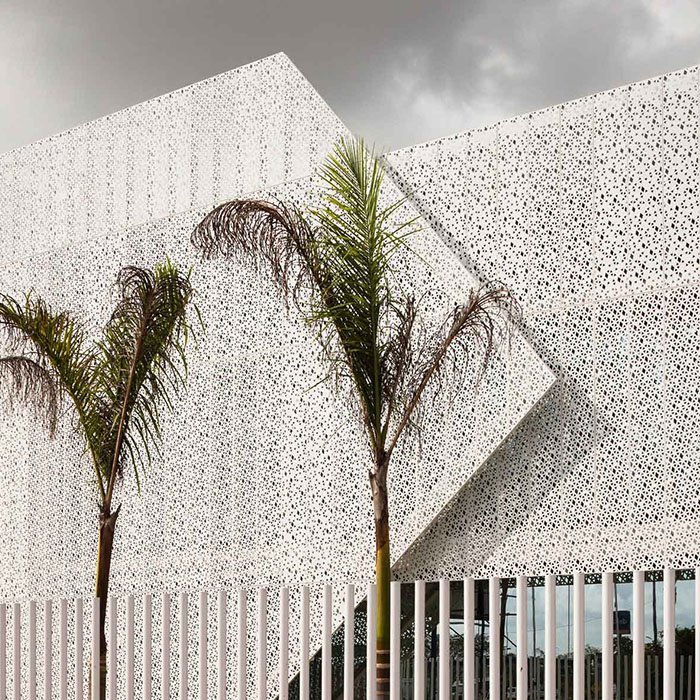 Modern Design Metal Facade System Aluminum Perforated Engraved Sheet for Building Facades