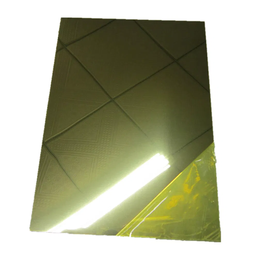 Lighting Material 5052 5005 5754 H111 H112 95% High Reflective Aluminium Golden Mirror Finish 3003 3004 3105 Al Aluminum Sheet