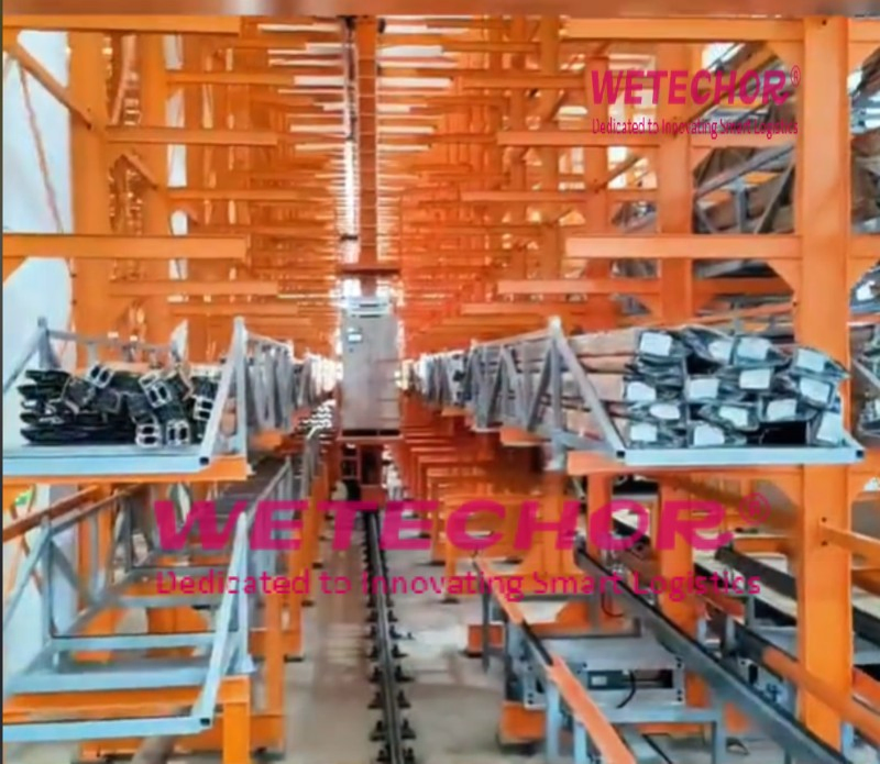 Various Aluminum Material (May be sheet, May be coil) , Automatic Storage Systems Logistic Warehouse Asrs Projects Wetechor with Non Standard Customized Stacker