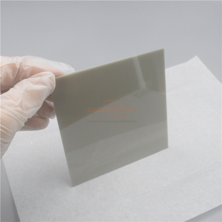High Polished Aln Ceramic Substrates Aluminum Nitride Ceramic Aln Rectangle Sheet