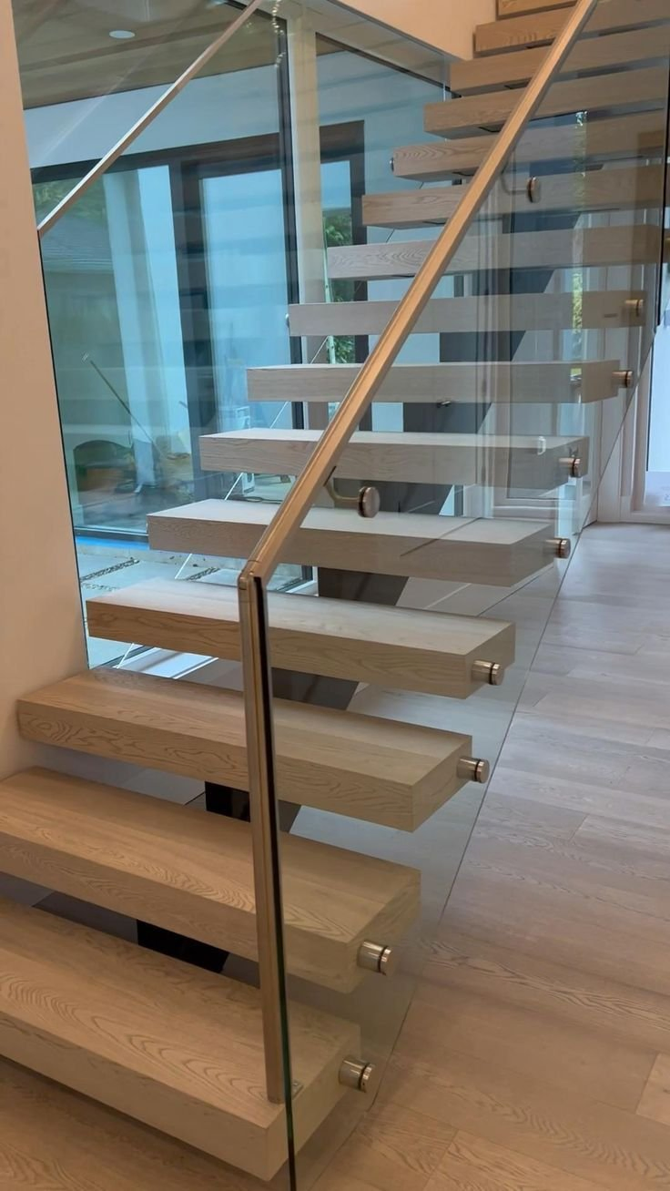 High Quality Modern Carbon Steel Mono Beam Attic Stairs Straight Staircase Hotel Iron Stairs