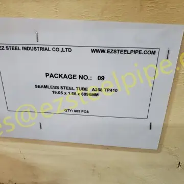 EN10216-5 seamless stainless steel tubes for pressure purposes