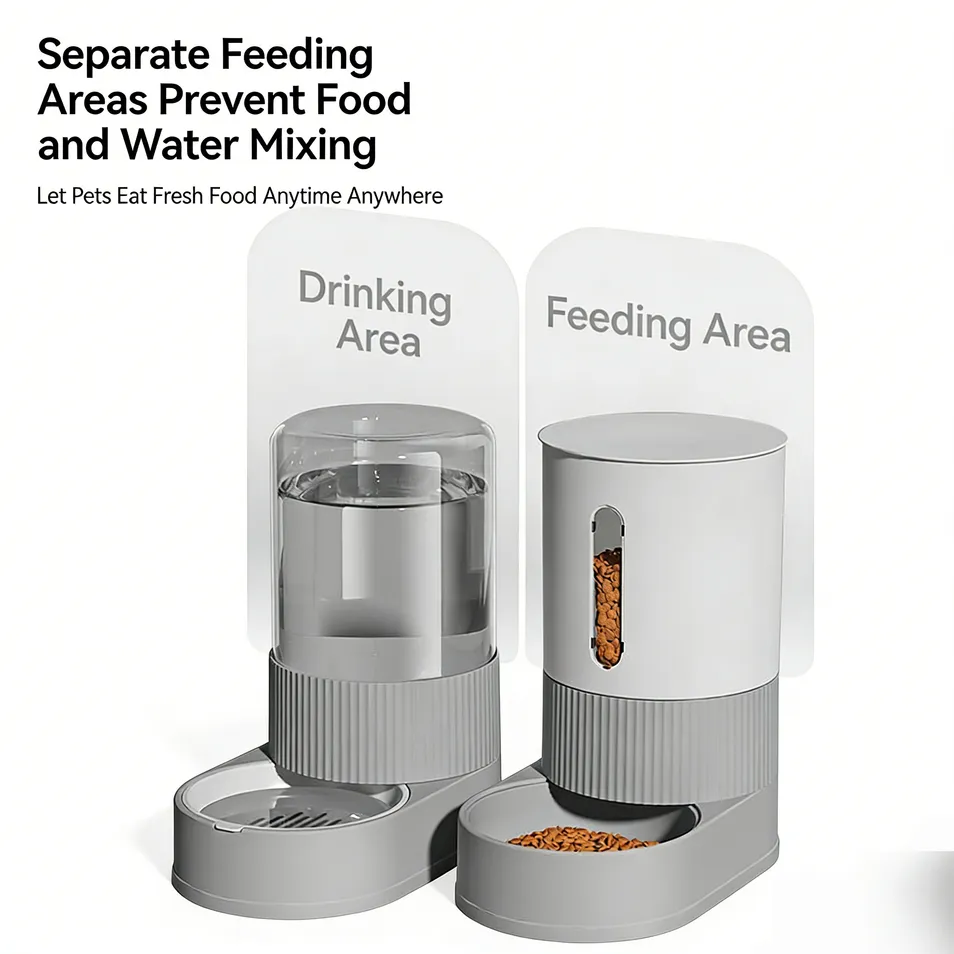 Automatic Pet Water and Food Dispenser Pet Feeder OEM/ODM