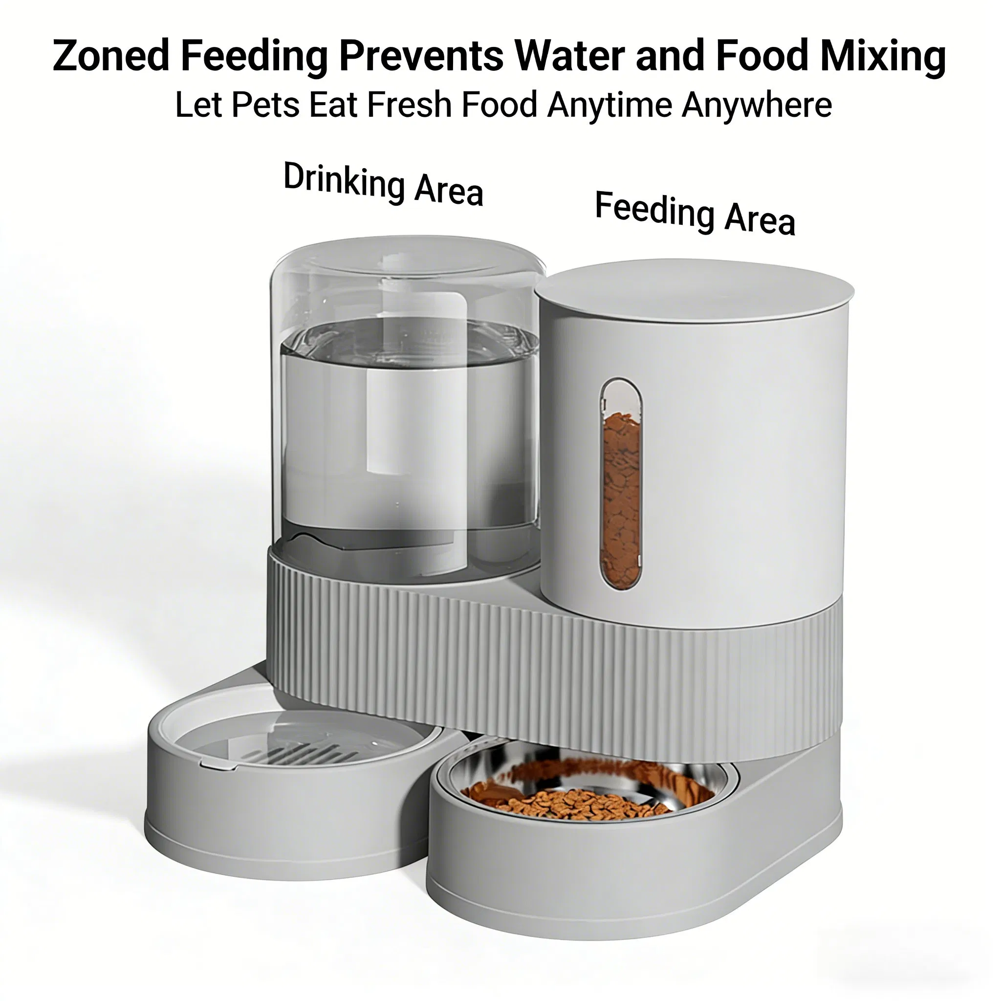 Pet Feeder Fully Automatic Pet Feeder and Water Dispenser OEM/ODM