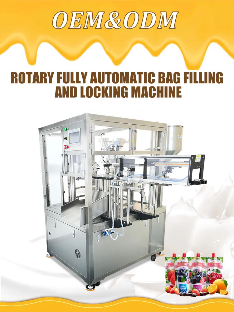 Automatic Spout Pouch Filling and Capping Machine