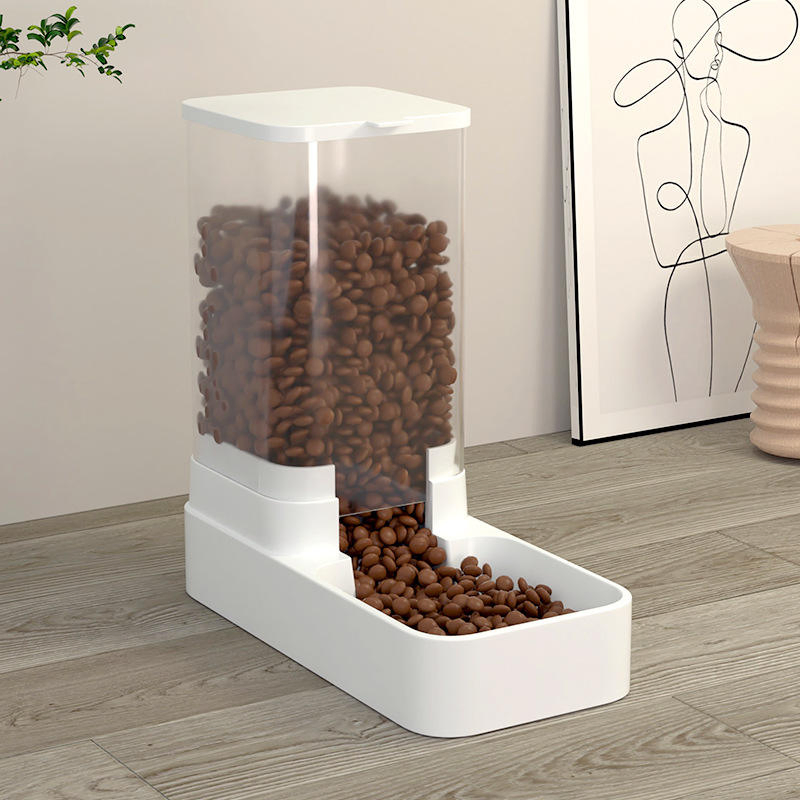 Large Capacity Automatic Pet Feeder Water Dispenser Set Gravity-Feed Dog Food &amp; Water Portable Plastic Design for Dogs Cats Pets