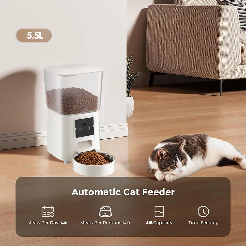 Professional WiFi Smart Automatic Pet Feeder for Dogs and Cats with Timed Portion Control