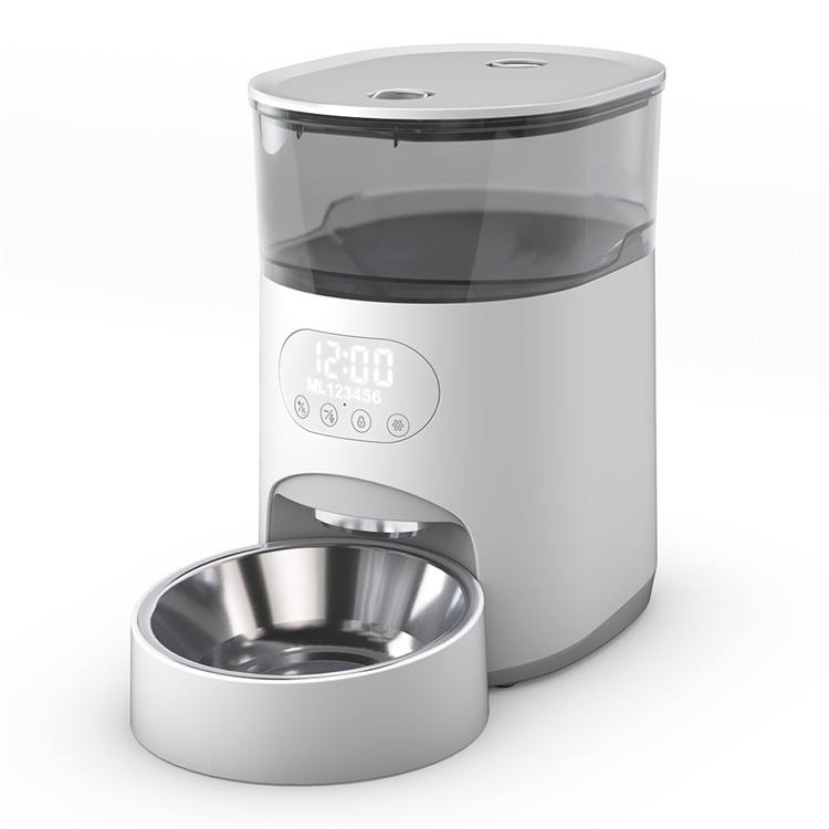 Automatic Cat Feeders, 4L Cat Dry Food Dispenser, Automatic Pet Feeders for Cats and Dogs with Portion Control, Schedule 1-6 Meals Per Day, 10s Customized Voice