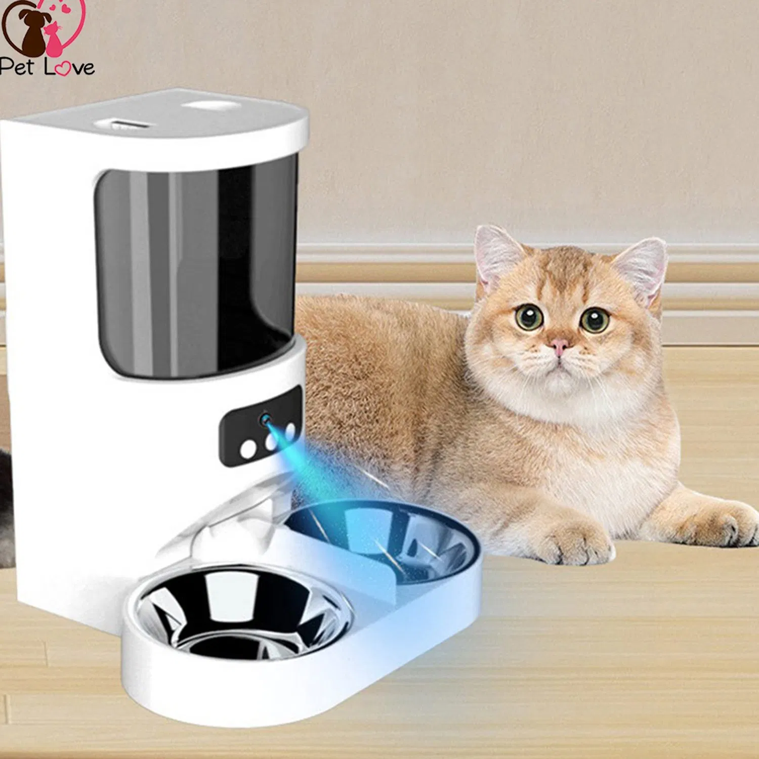 Smart Pet Feeder with APP Control and 10 Portion Settings
