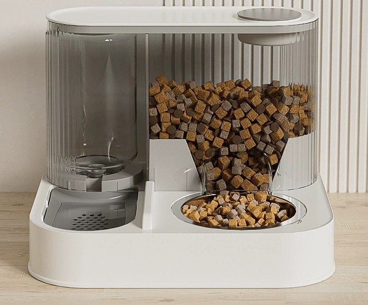 Smart Automatic Pet Water Dispenser with Food Storage Bowls
