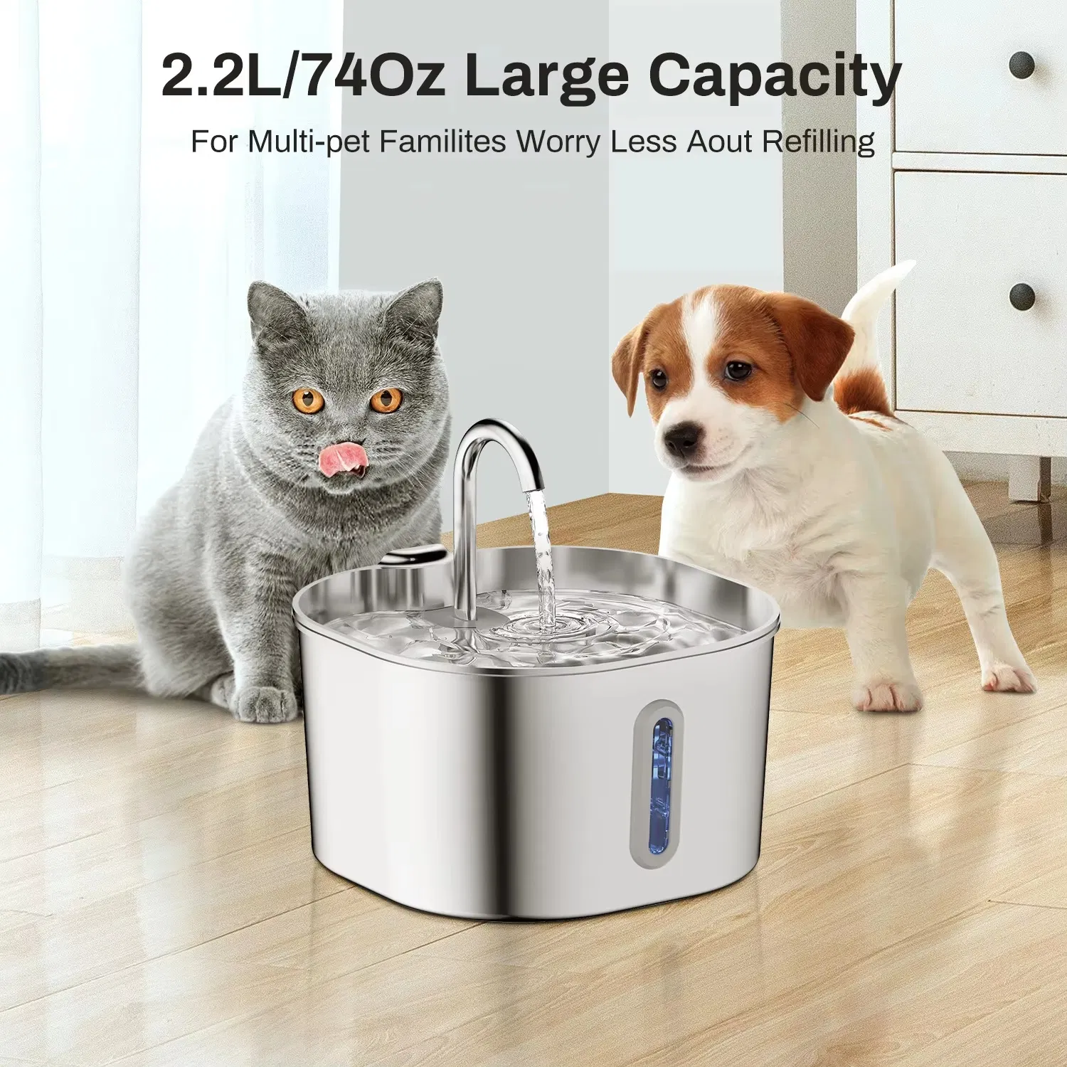 Automatic Pet Water Feeder for Cats and Dogs Detail