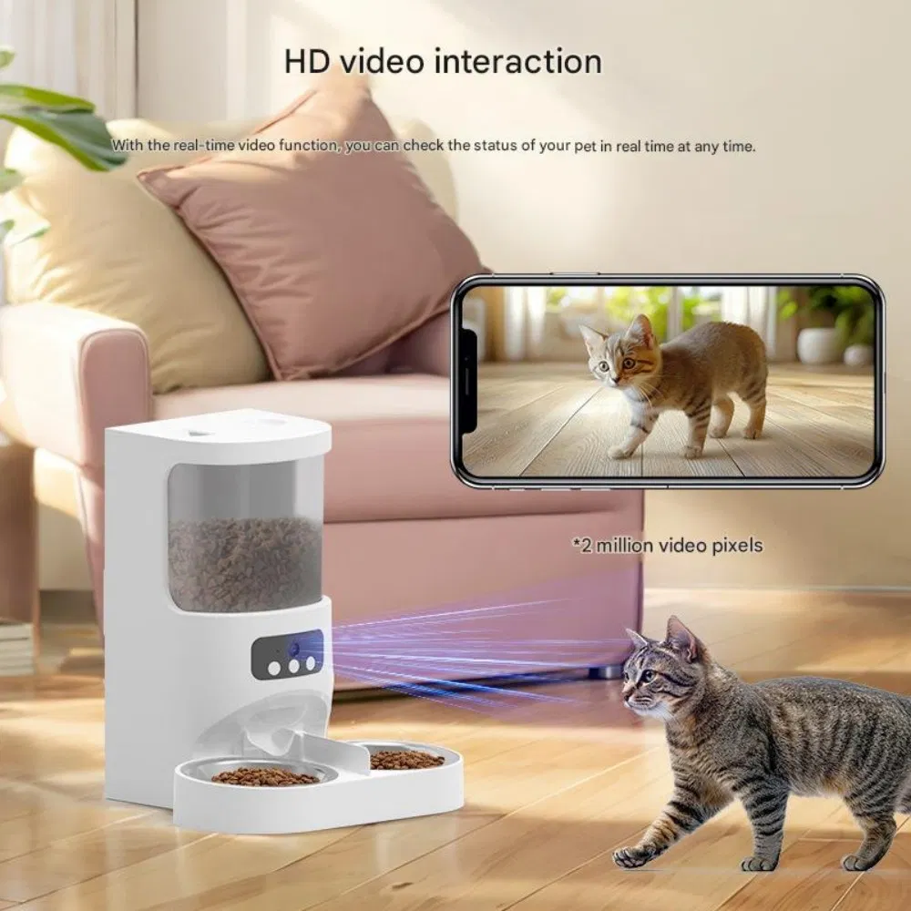 Pet Automatic Feeder with Timer &amp; Portion Control 4L APP Control Cat &amp; Dog Food Dispenser
