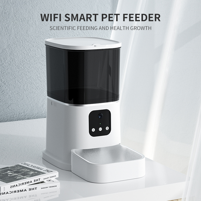 2025 Smart 6L Pet Feeder With Intelligent Timed Bowl Automatic Tuya Wifi App Control Dog Cat Feeder Dispenser Food with Camera