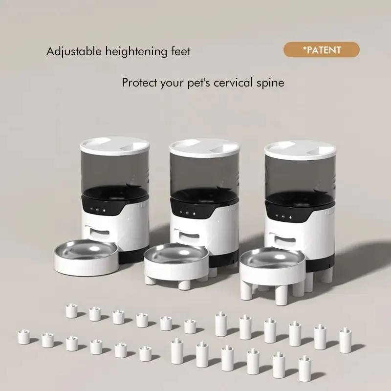 Smart Life APP WiFi Automatic Pet Feeder 10s Voice Recording Timing Feeding Cat Feeder