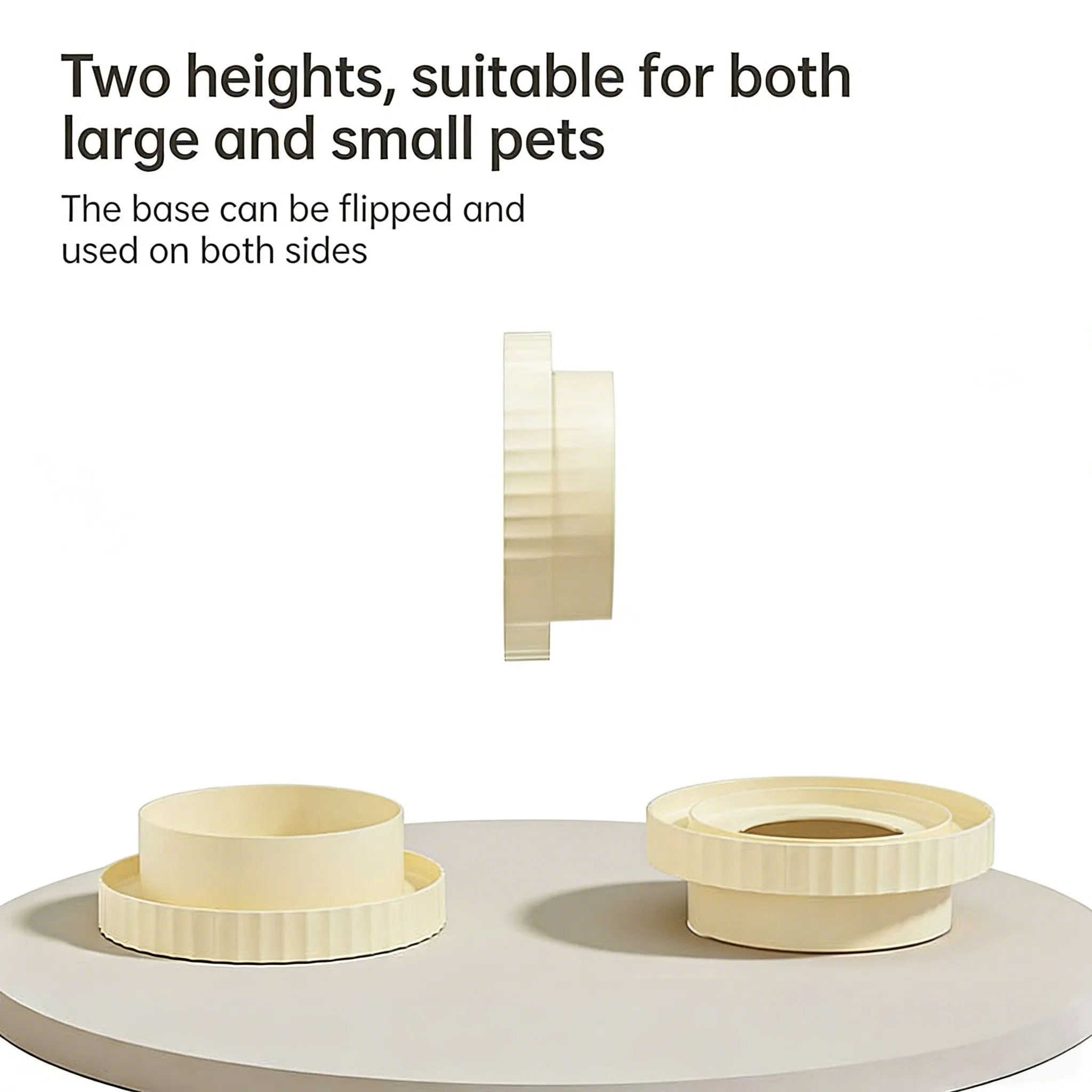 Two-Tone Pet Bowl Splash-Proof Pet Bowl Pet Bowl for Cervical Spine Support
