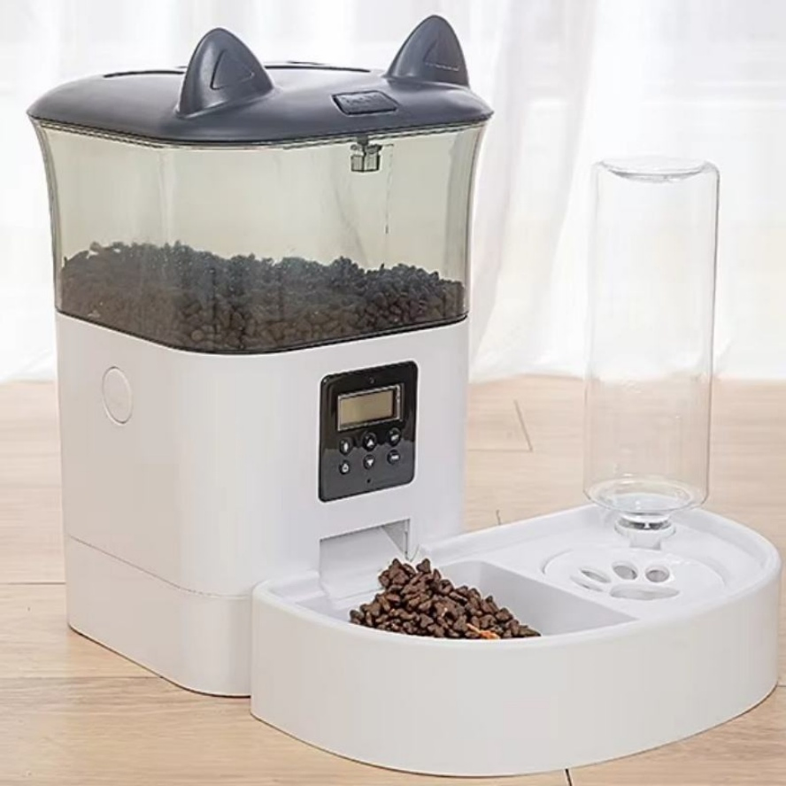 Dual Power Rechargeable Battery Pet Intelligent Feeder for 5 to 20mm Dry Food