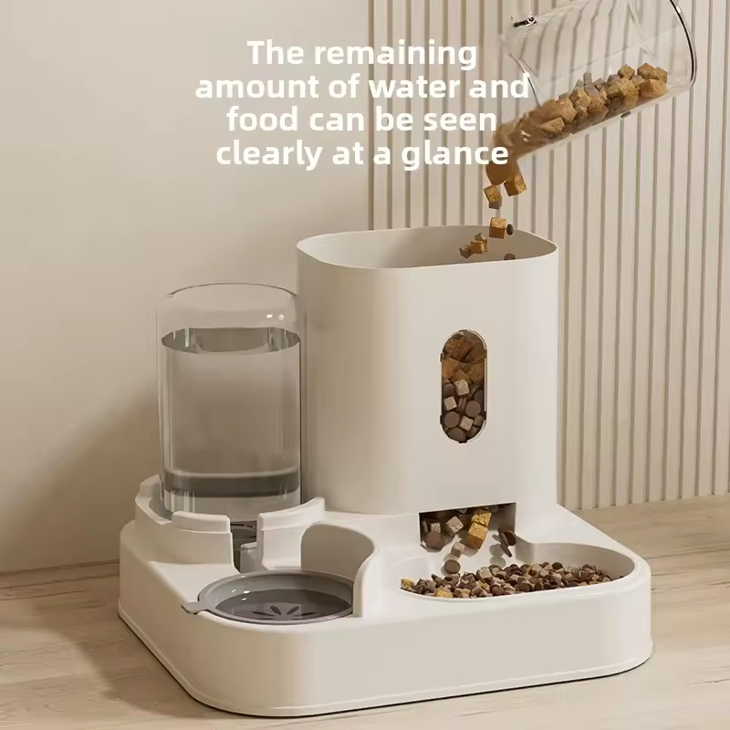 Smart Automatic Pet Feeder and Water Bowl Combo for Cats and Dogs