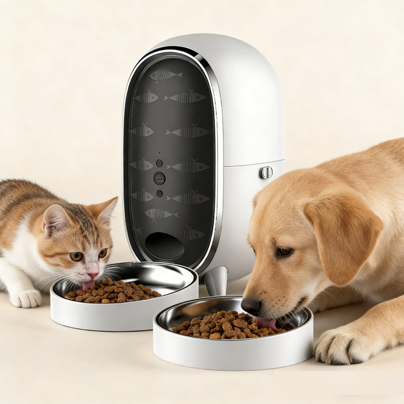 Smart Cat Feeder Wireless Remote Video Voice Recording Pet Products