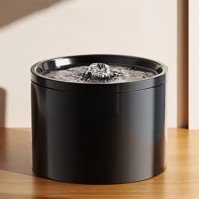Automatic Ceramic Pet Water Fountain with Silent Circulation Filter Battery-Powered for Cats Dogs