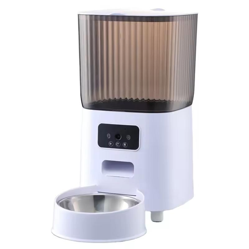 Automatic Video Pet Feeder with Stainless Steel Dual Bowls and APP Control