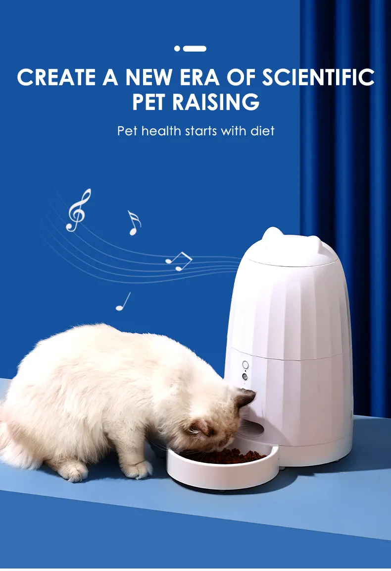 Automatic Pet Feeder WiFi Camera Video Cat Dog Feeder Dispenser