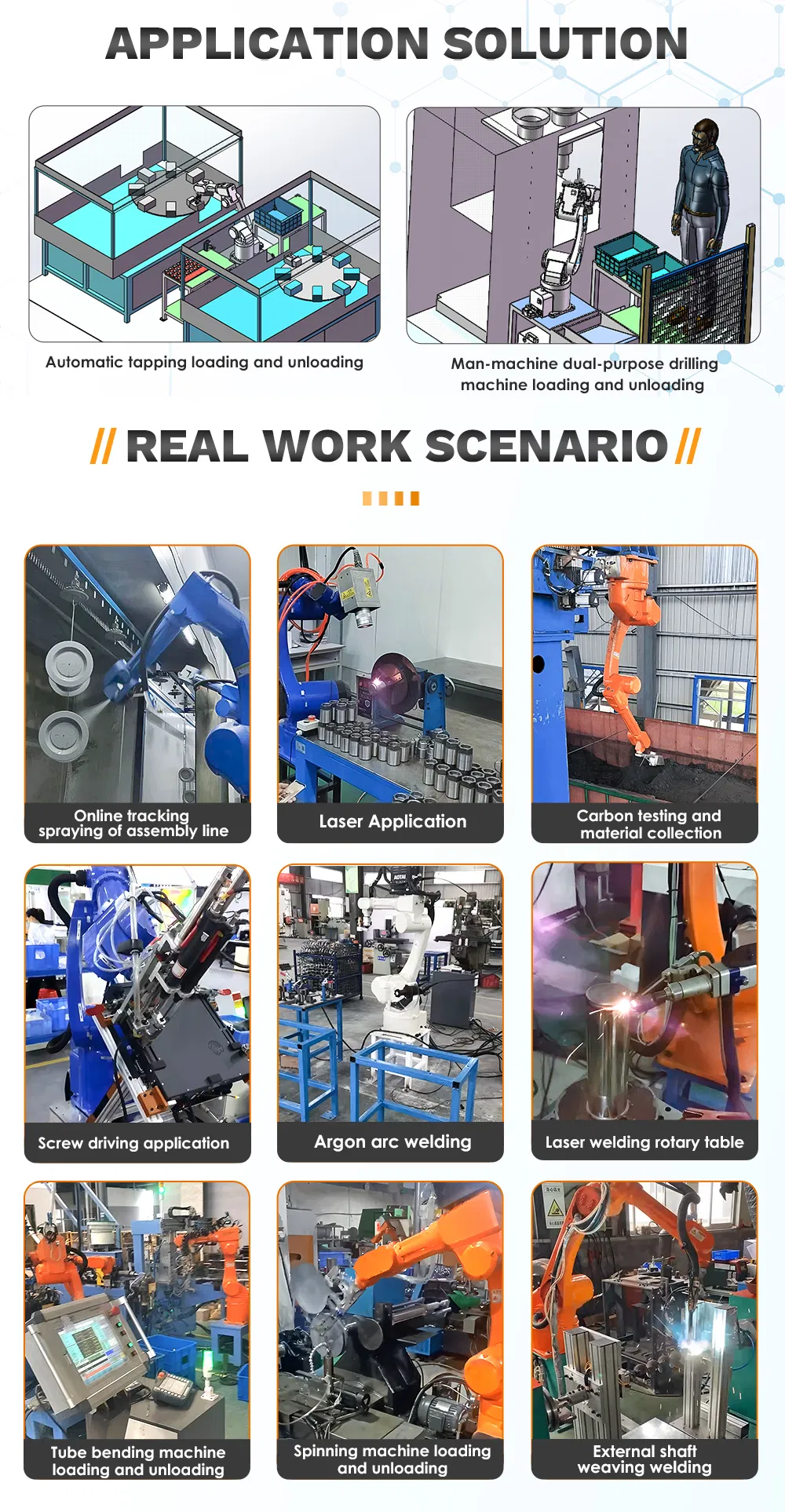 T980-6 982mm 6kg Smart Press Feeding Robot Description 4