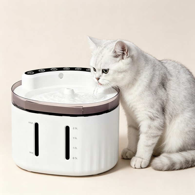 Automatic Pet Feeder with 2600mAh Battery and Easy Clean Design