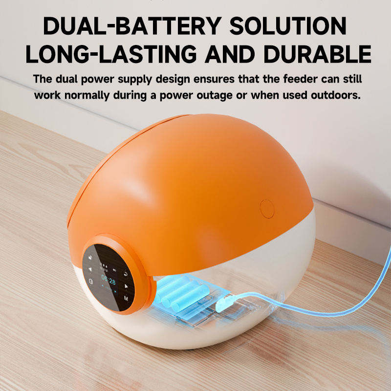RFID Smart Pet Feeder for Cats/Dogs with Dual Power &amp; Voice Recording